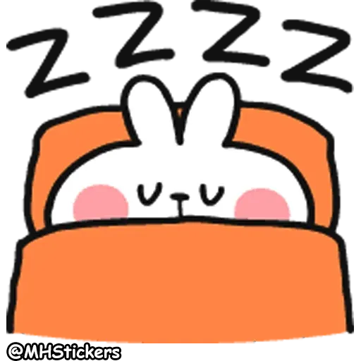Spoiled Rabbit Doodles Emoji 2- Sticker