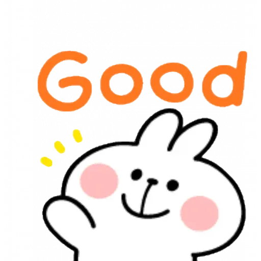 Spoiled rabbit emoji with word - Sticker 5
