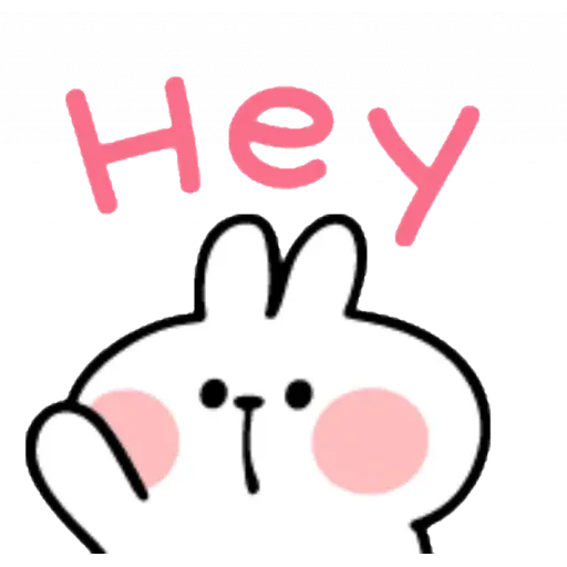 Spoiled rabbit emoji with word - Sticker 7