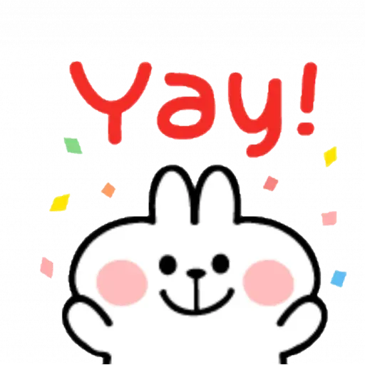 Spoiled rabbit emoji with word - Sticker 2
