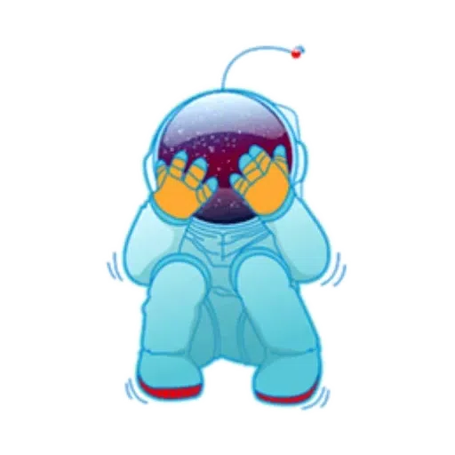 Astronauta Kocm - Sticker 4