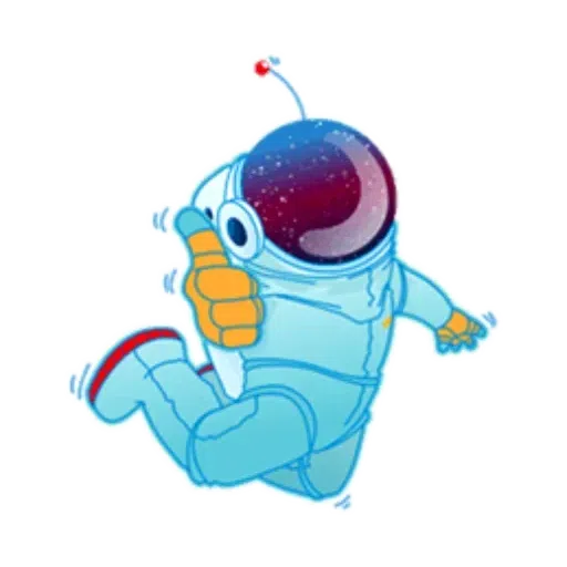 Astronauta Kocm - Sticker 3