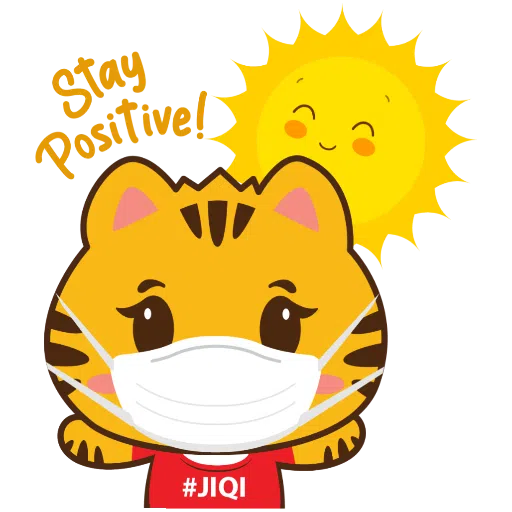 JIQI Mask Up! - Sticker 3
