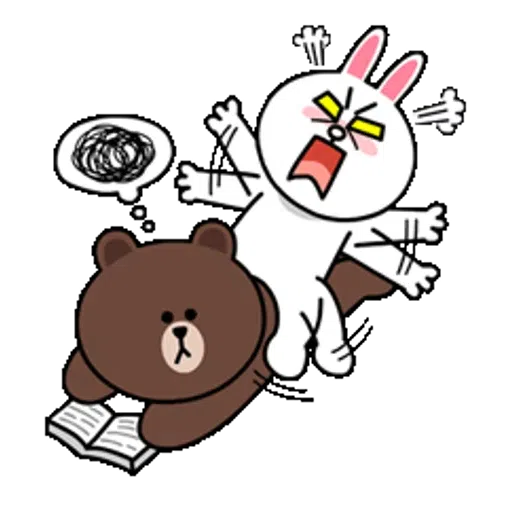 Brown and Cony in love 2 - Sticker 6
