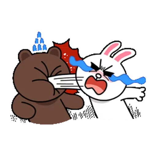 Brown and Cony in love 2 - Sticker 4
