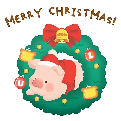 罐頭豬 LULU - 聖誕小鎮系列 (罐頭豬LULU, 新年) - Sticker 2