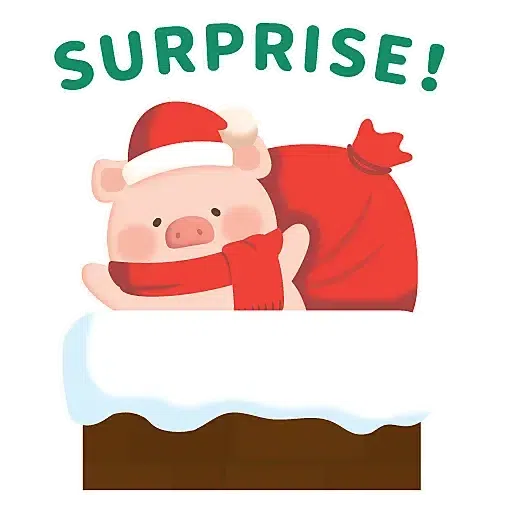 罐頭豬 LULU - 聖誕小鎮系列 (罐頭豬LULU, 新年) - Sticker 8