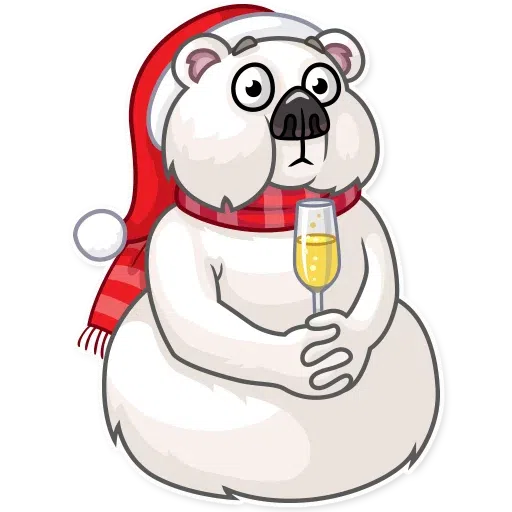 Ted The Frosty Bear - Sticker 4