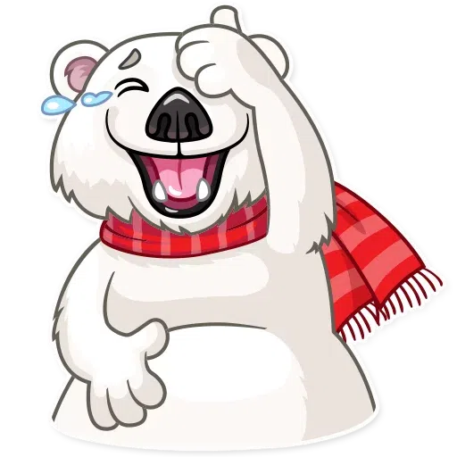 Ted The Frosty Bear- Sticker