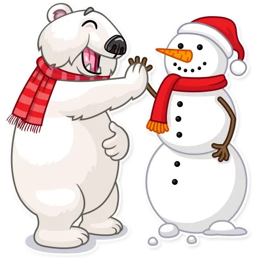 Ted The Frosty Bear - Sticker 7