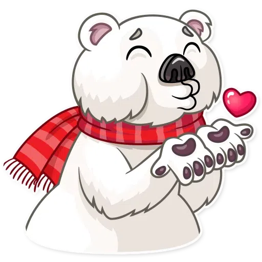 Ted The Frosty Bear - Sticker 2