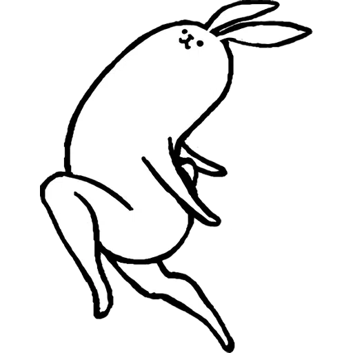 Rabbit with beautiful legs - Sticker 3