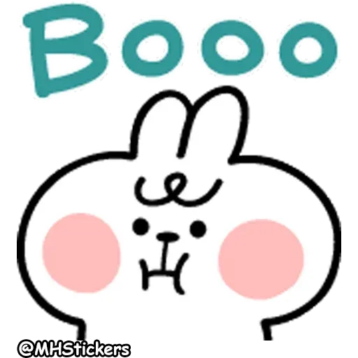 Spoiled Rabbit A Word Emoji 2 - Sticker