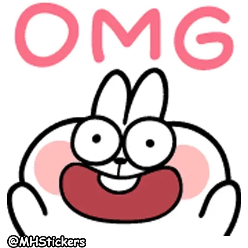 Spoiled Rabbit A Word Emoji 2 - Sticker 8