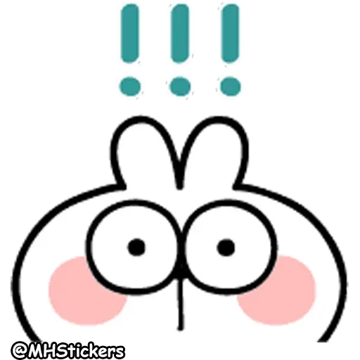 Spoiled Rabbit A Word Emoji 2 - Sticker 7
