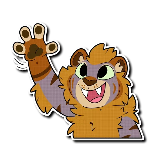 Sabertooth furry- Sticker