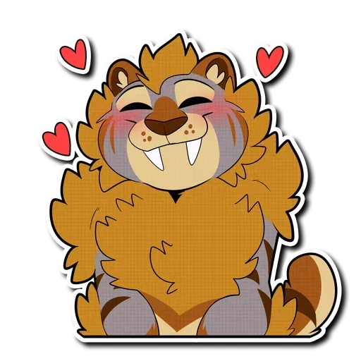 Sabertooth furry - Sticker 6