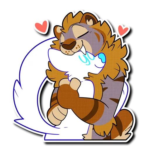 Sabertooth furry - Sticker 2