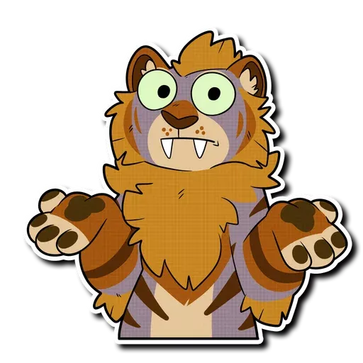 Sabertooth furry - Sticker 7