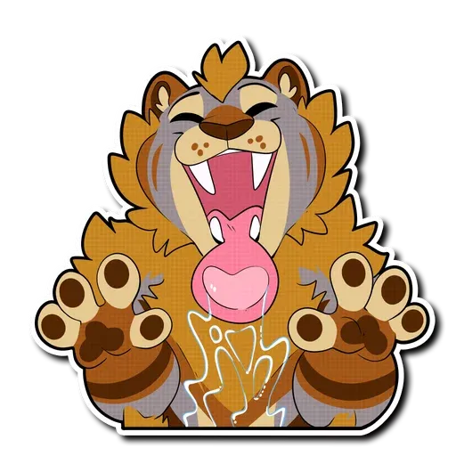 Sabertooth furry - Sticker 8