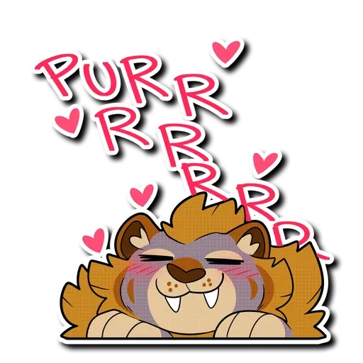 Sabertooth furry - Sticker 3