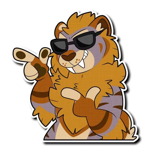 Sabertooth furry - Sticker 4