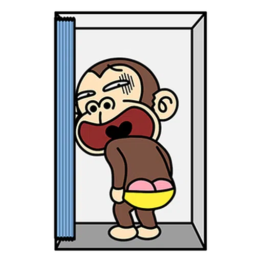 瘋狂的猴子  - Sticker