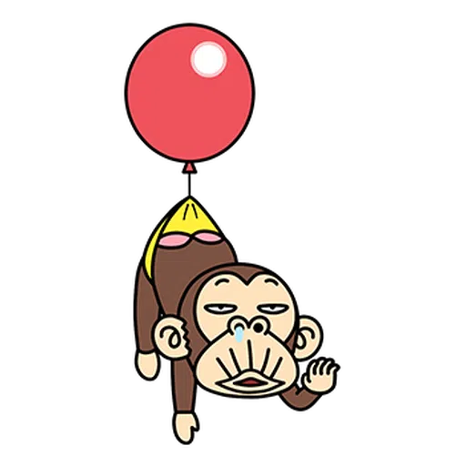 瘋狂的猴子  - Sticker 2