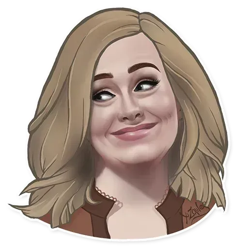 Adele- Sticker
